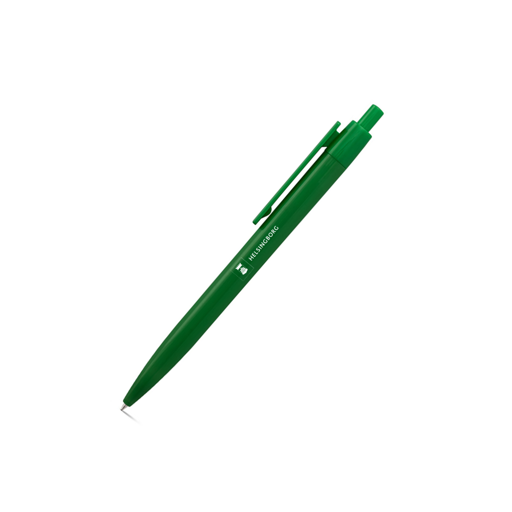 Bläckpenna - Svart/Vit logotyp Grön